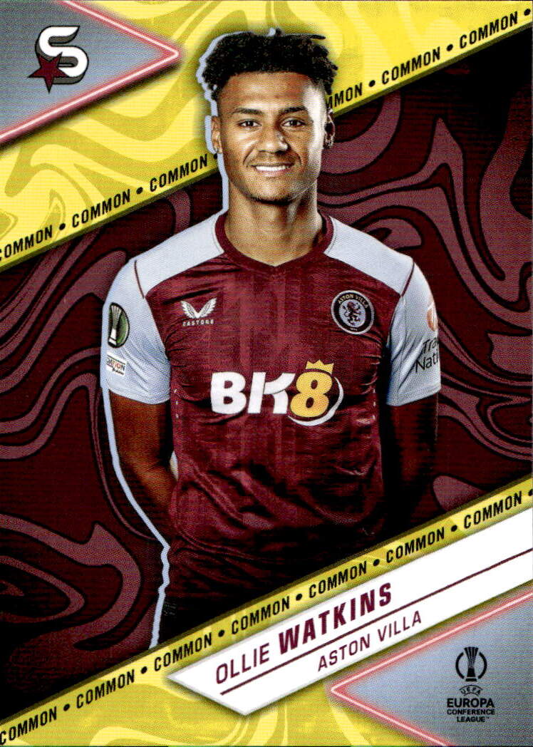 Common Yellow OLLIE WATKINS 23-24 Topps UEFA Superstars