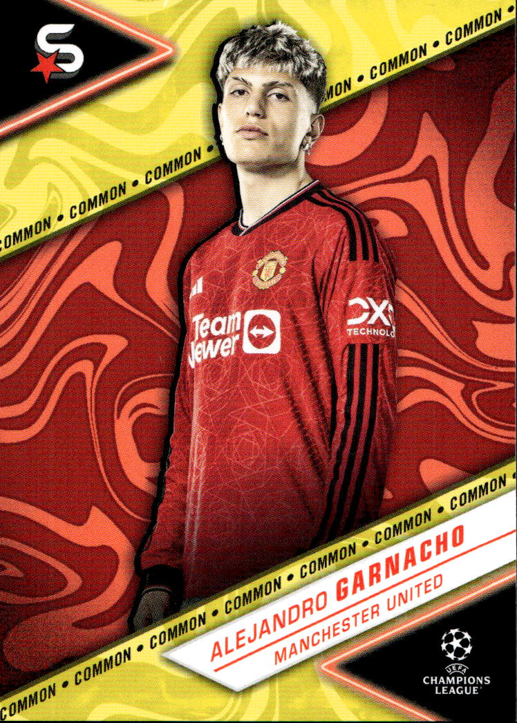 Common Yellow ALEJANDRO GARNACHO 23-24 Topps UEFA Superstars