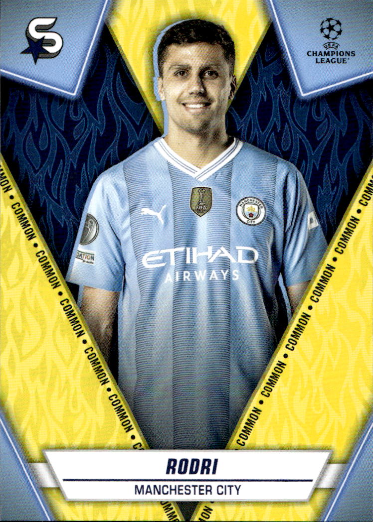 Common Yellow RODRI 23-24 Topps UEFA Superstars