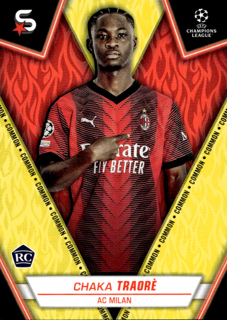 Rookie Common Yellow CHAKA TRAORE 23-24 Topps UEFA Superstars