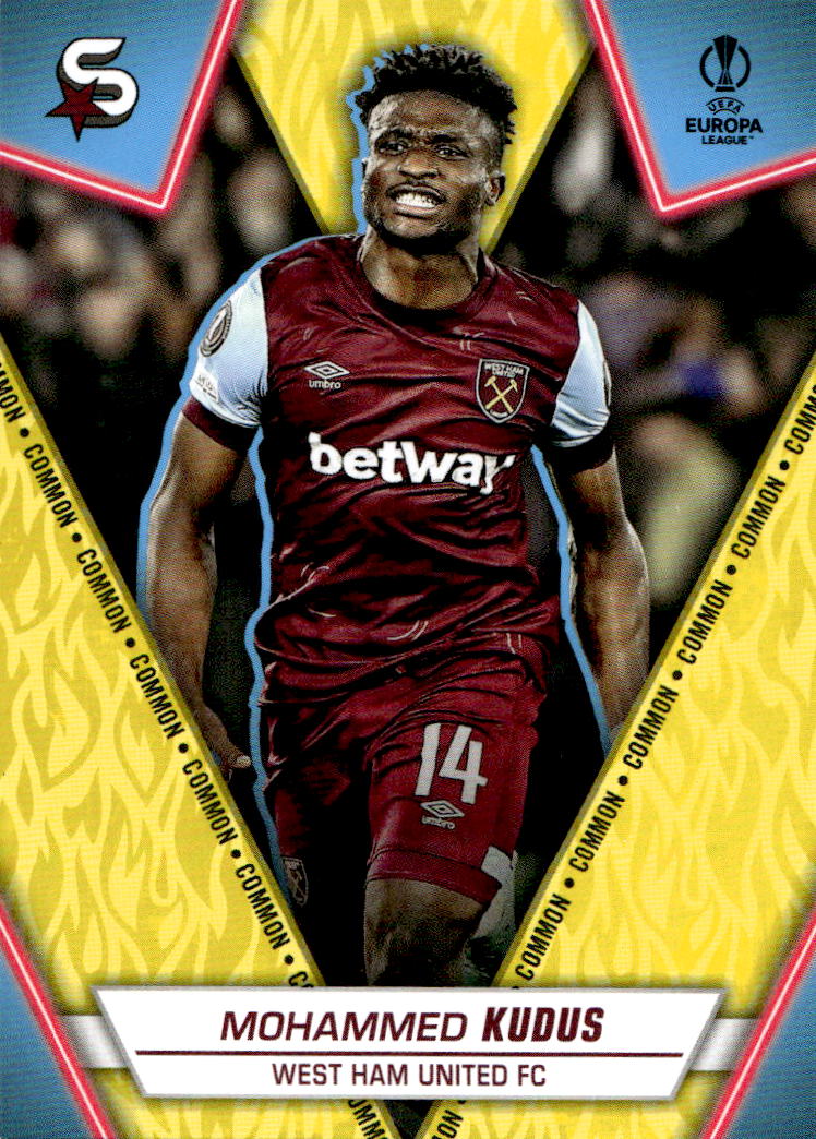 Variations Common Yellow MOHAMMED KUDUS 23-24 Topps UEFA Superstars