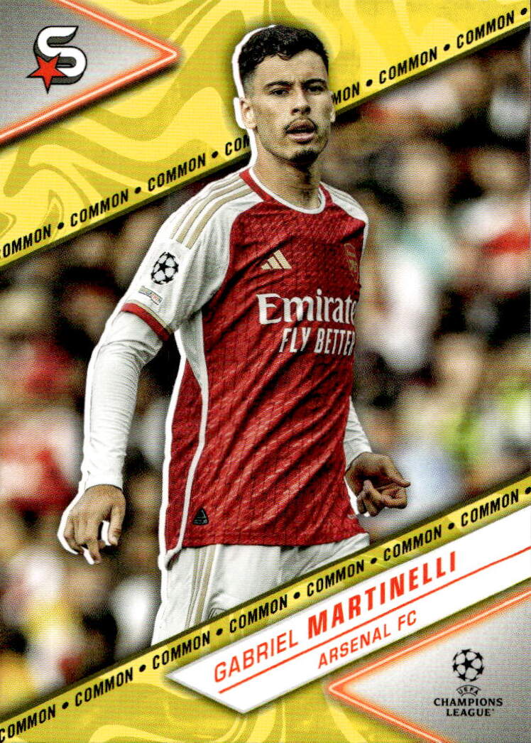 Variations Common Yellow GABRIEL MARTINELLI 23-24 Topps UEFA Superstars