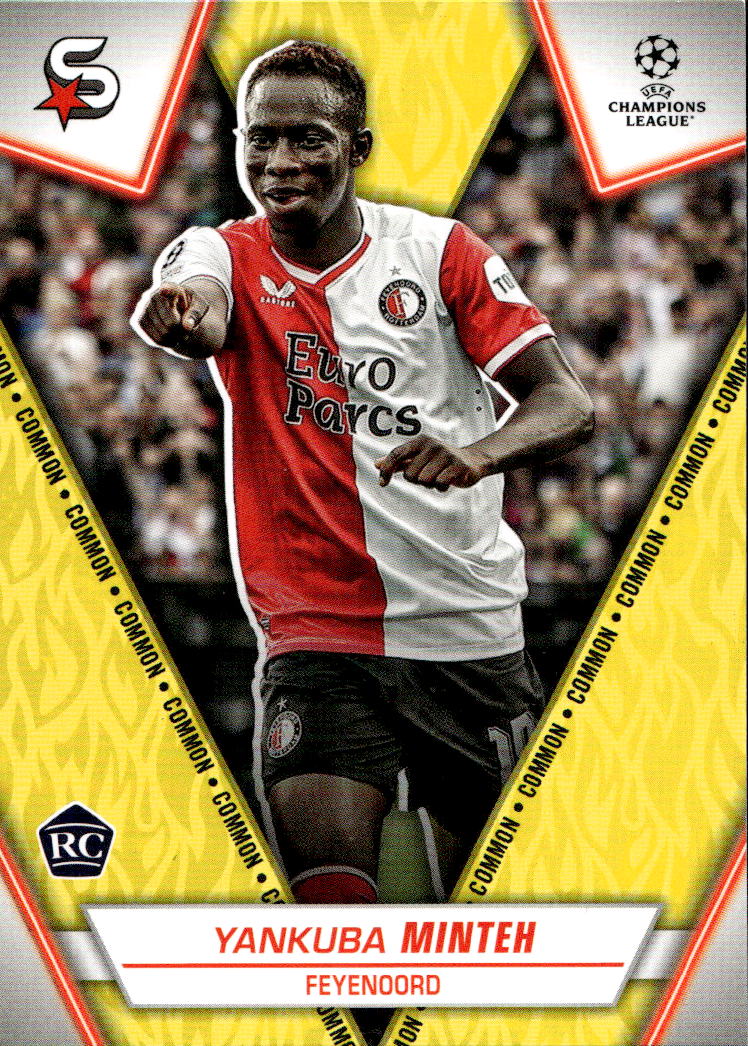 Rookie Variations Common Yellow YANKUBA MINTEH 23-24 Topps UEFA Superstars