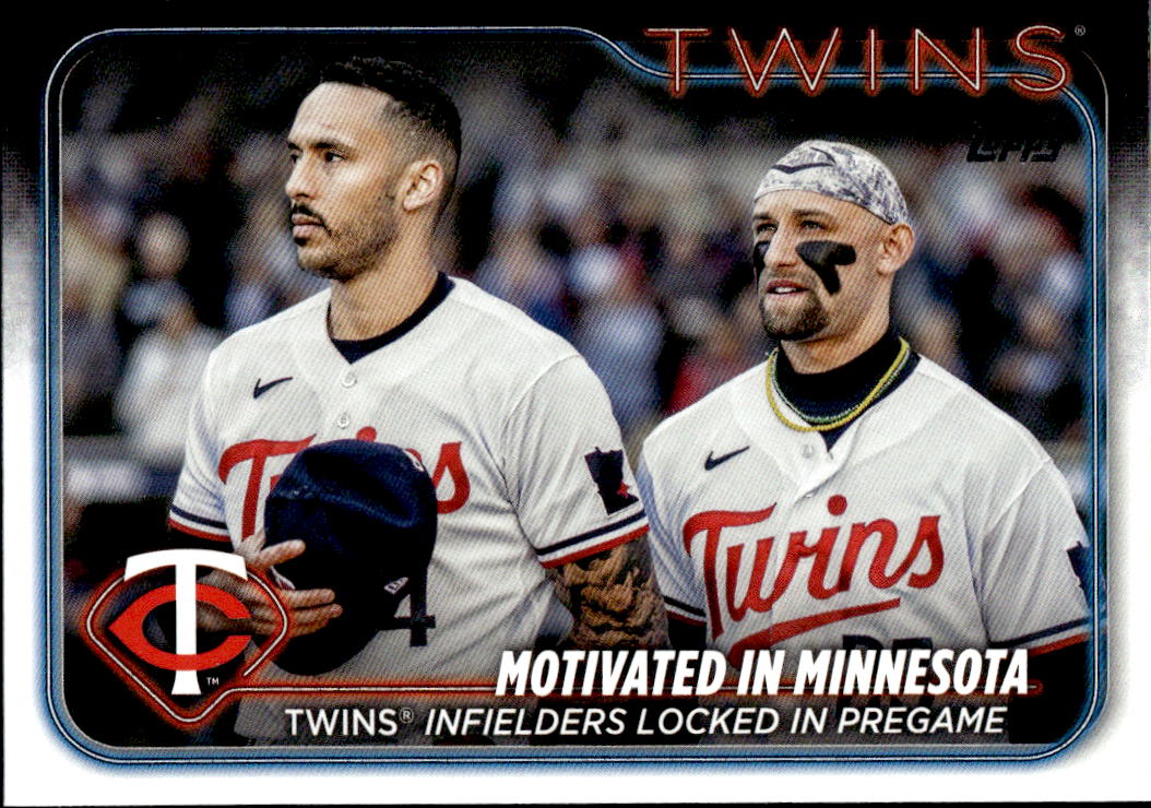 Checklist Motivated in Minnesota CARLOS CORREA/ROYCE LEWIS 2024 Topps Series 2 Baseball