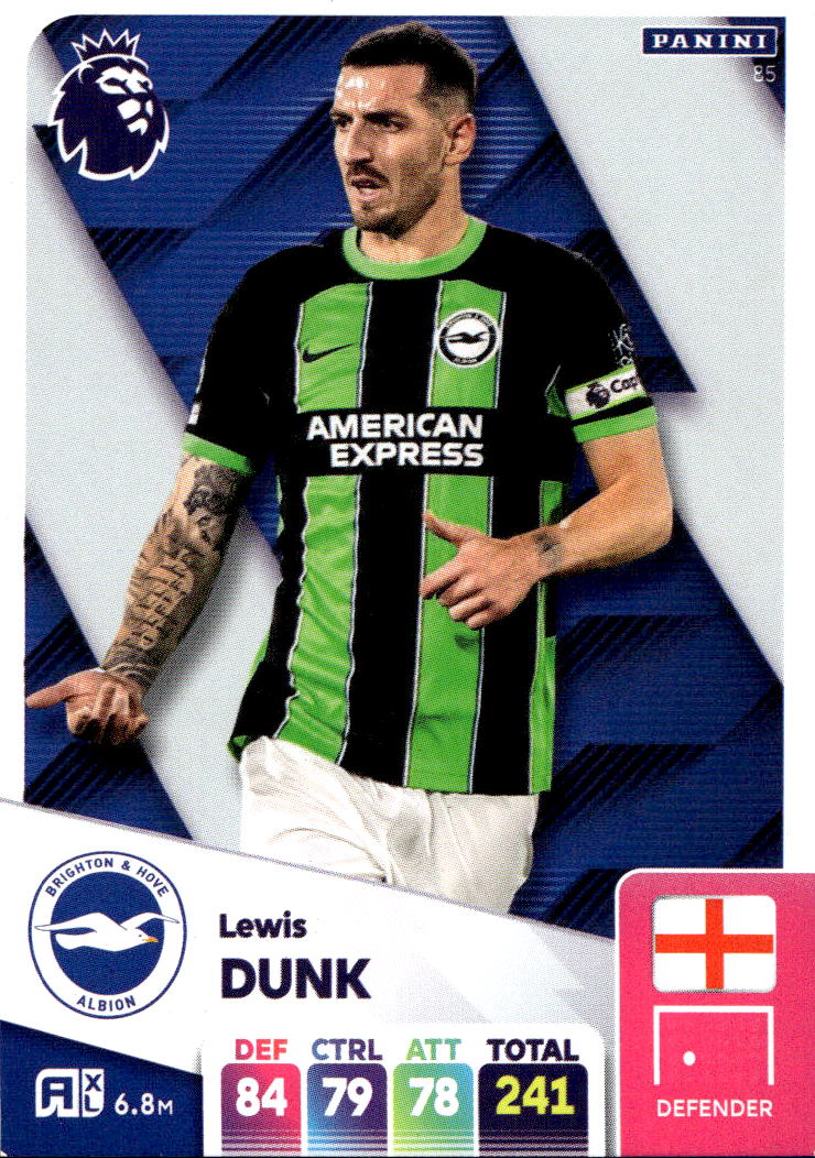 LEWIS DUNK 2025 Panini Adrenalyn XL Premier League