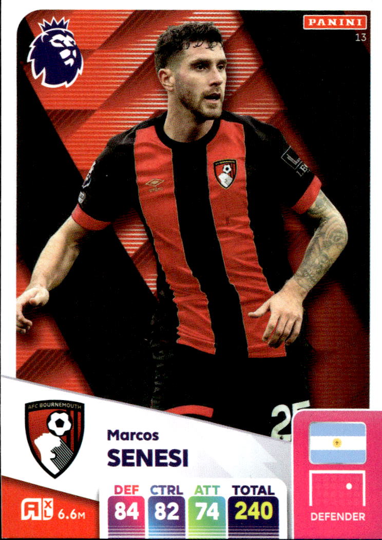 MARCOS SENESI 2025 Panini Adrenalyn XL Premier League