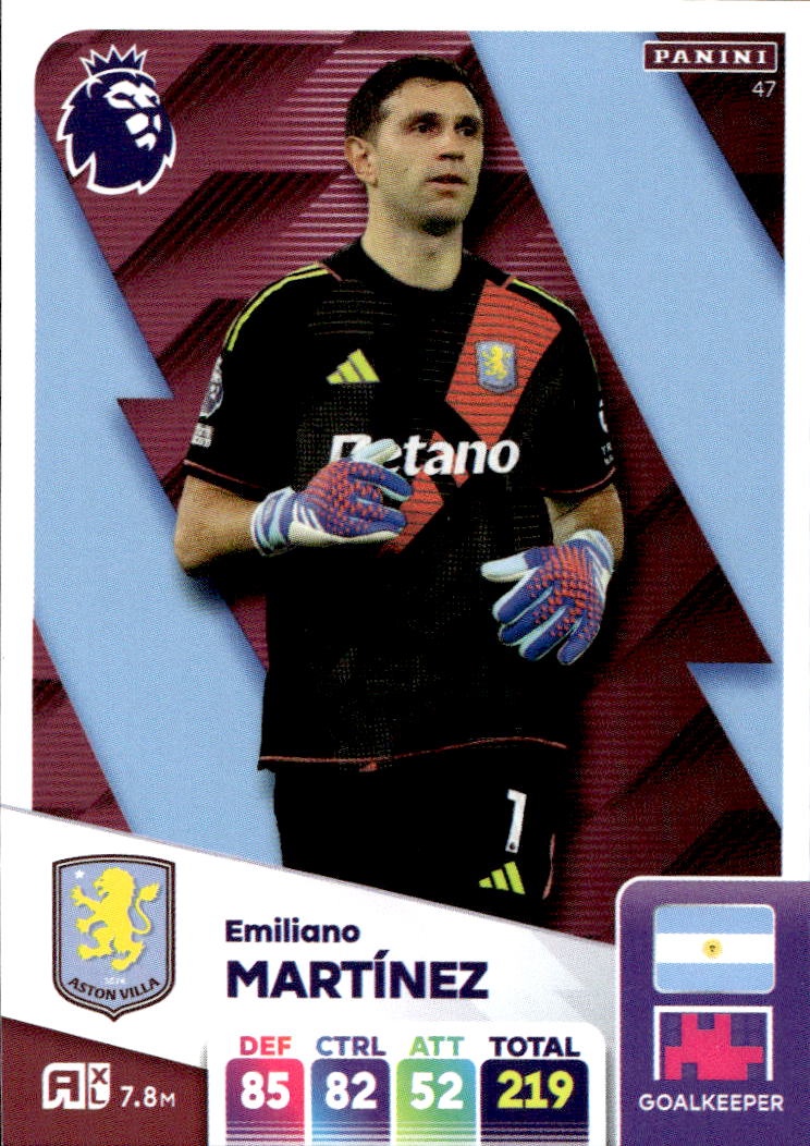 EMILIANO MARTINEZ 2025 Panini Adrenalyn XL Premier League