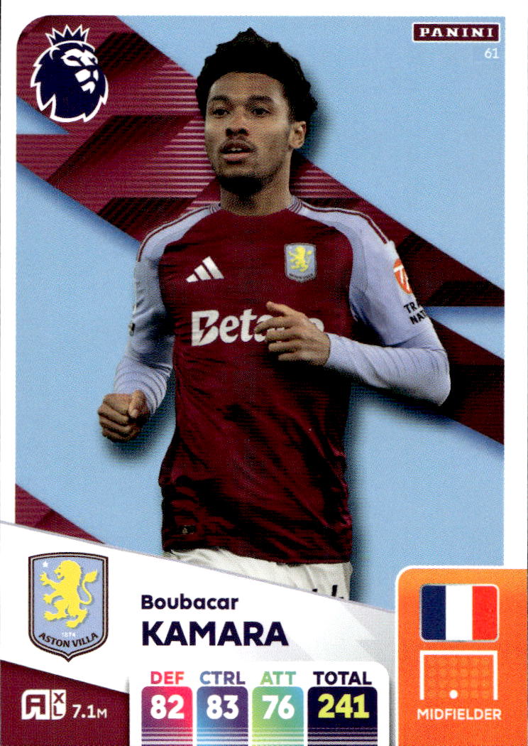 BOUBACAR KAMARA 2025 Panini Adrenalyn XL Premier League