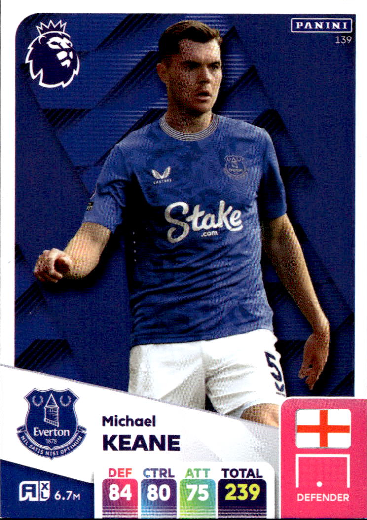 MICHAEL KEANE 2025 Panini Adrenalyn XL Premier League