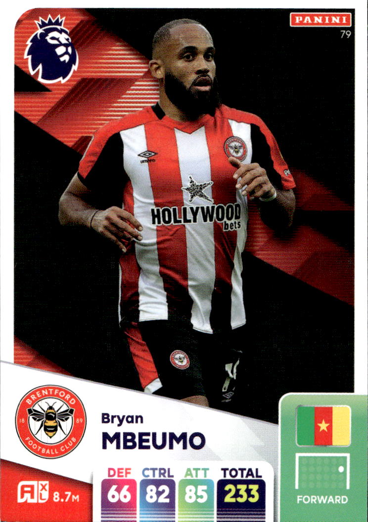 BRYAN MBEUMO 2025 Panini Adrenalyn XL Premier League