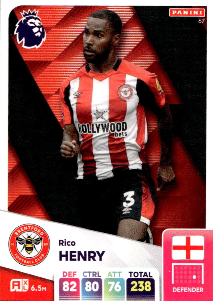 RICO HENRY 2025 Panini Adrenalyn XL Premier League