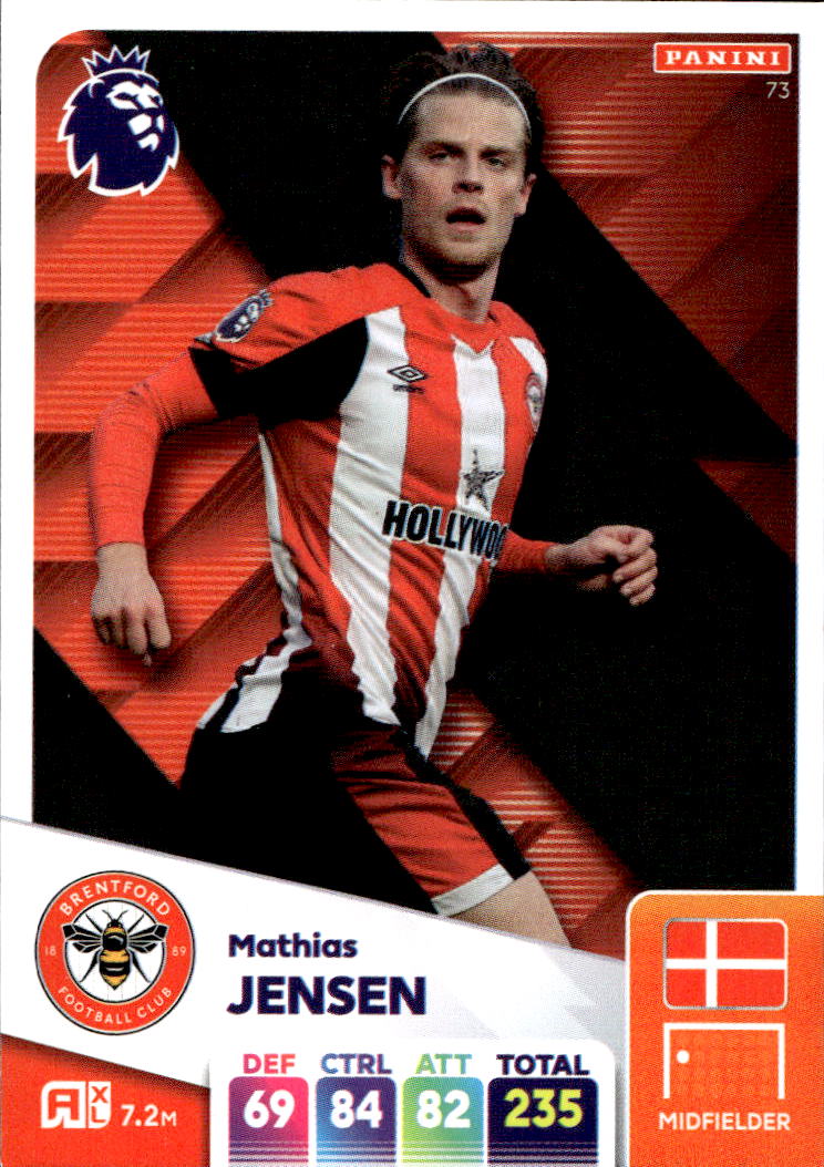 MATHIAS JENSEN 2025 Panini Adrenalyn XL Premier League