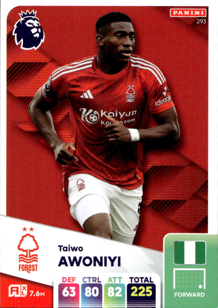 TAIWO AWONIYI 2025 Panini Adrenalyn XL Premier League