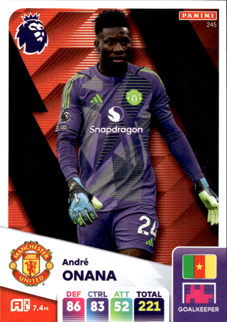 ANDRE ONANA 2025 Panini Adrenalyn XL Premier League