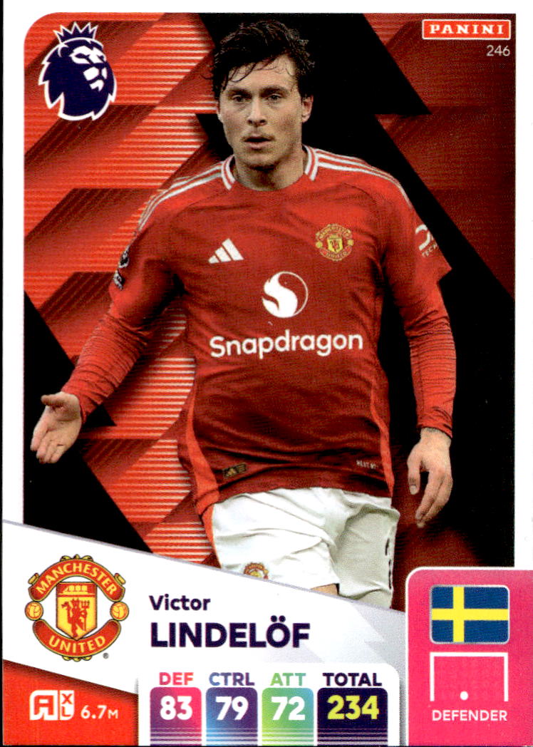 VICTOR LINDELOF 2025 Panini Adrenalyn XL Premier League