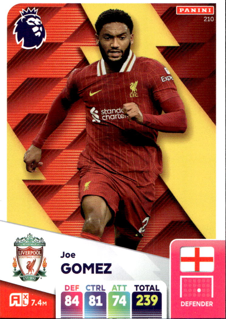 JOE GOMEZ 2025 Panini Adrenalyn XL Premier League