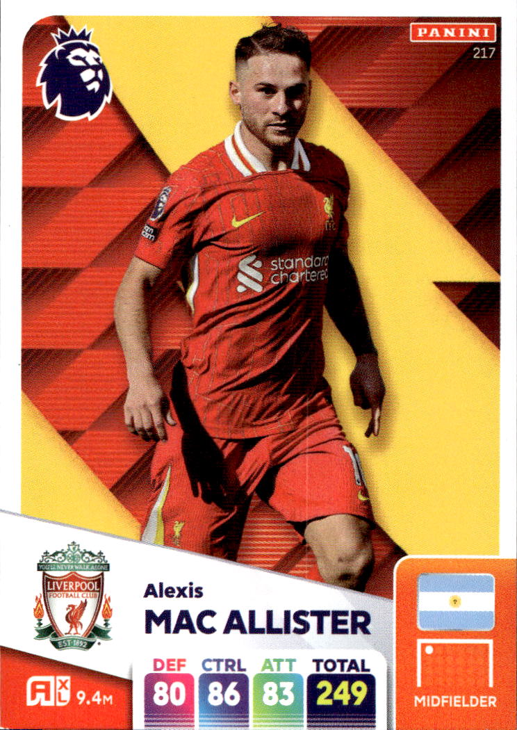 ALEXIS MAC ALLISTER 2025 Panini Adrenalyn XL Premier League