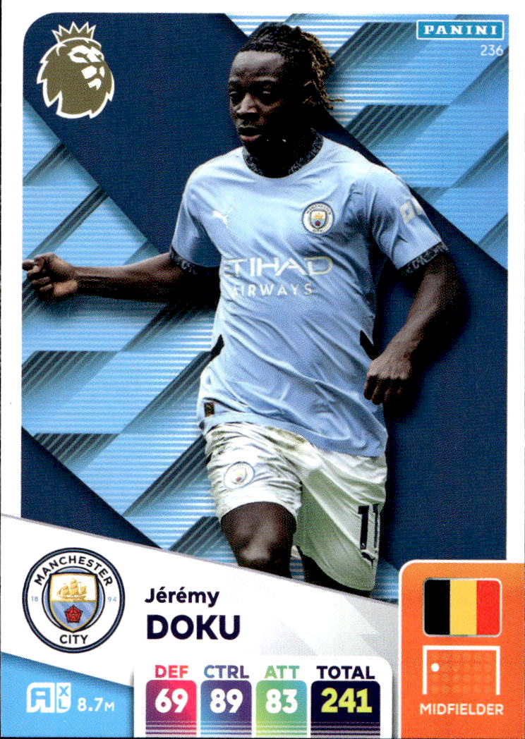 JEREMY DOKU 2025 Panini Adrenalyn XL Premier League