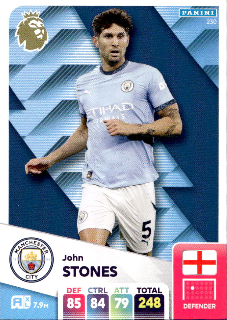 JOHN STONES 2025 Panini Adrenalyn XL Premier League