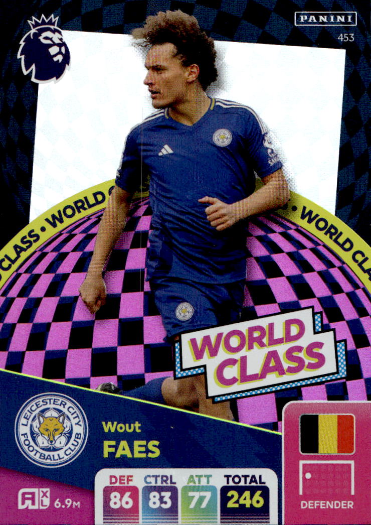 World Class WOUT FAES 2025 Panini Adrenalyn XL Premier League