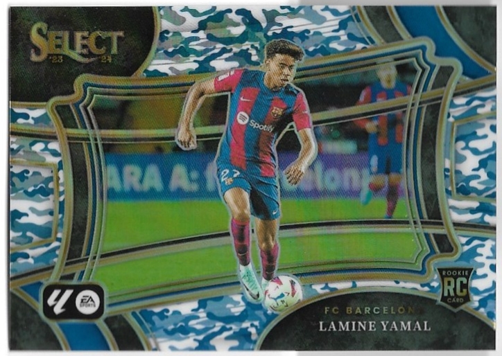 Rookie Winter Camo Prizm Field Level LAMINE YAMAL 23-24 Panini Select LaLiga Soccer /99