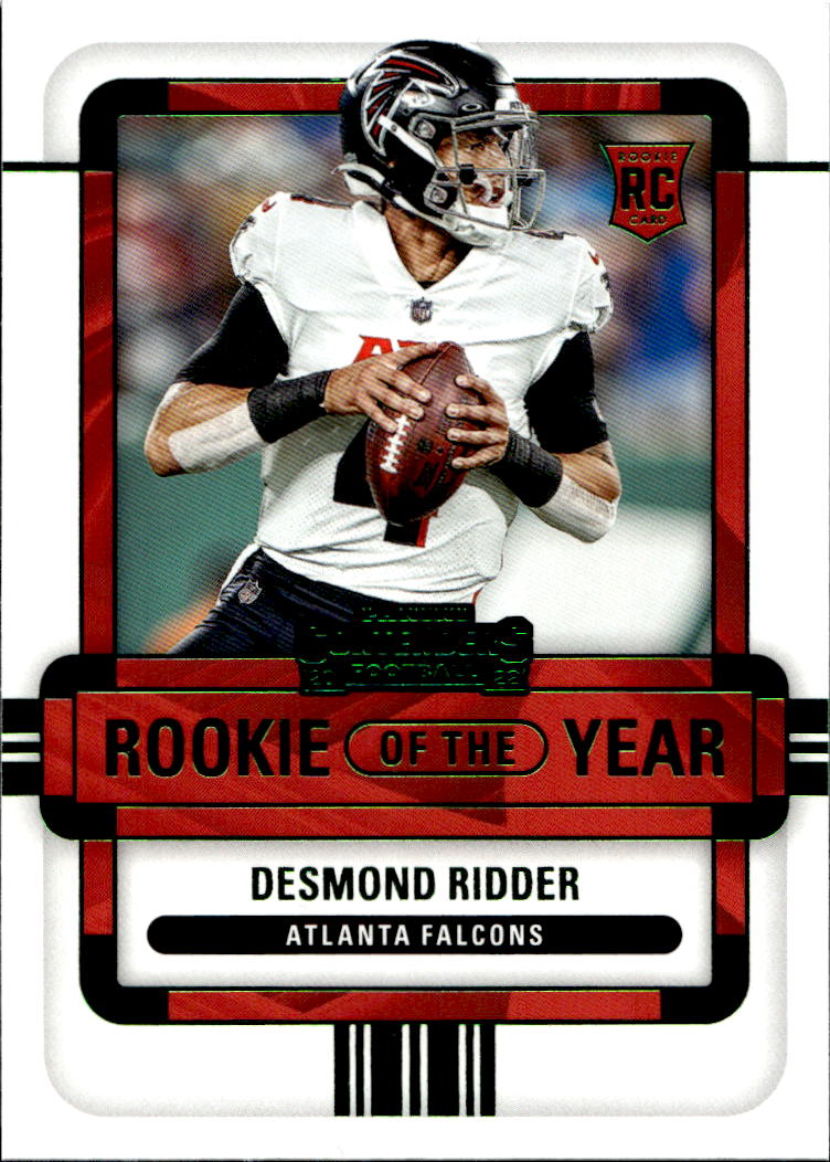 Emerald Rookie of the Year DESMOND RIDDER 2022 Panini Contenders Football