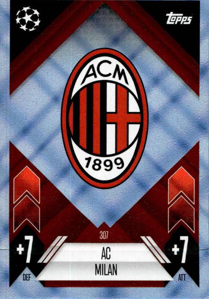 Blue Crystal Foil Club Badge AC MILAN 24-25 Match Attax UCL