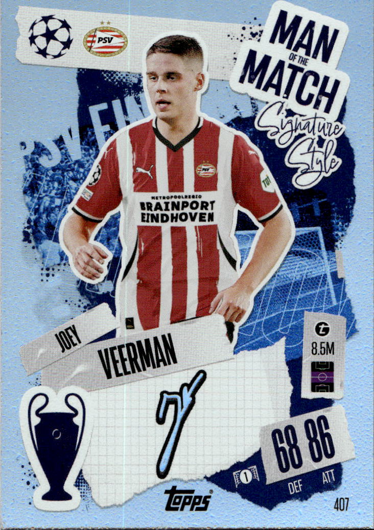 Man of the Match JOEY VEERMAN 24-25 Match Attax UCL