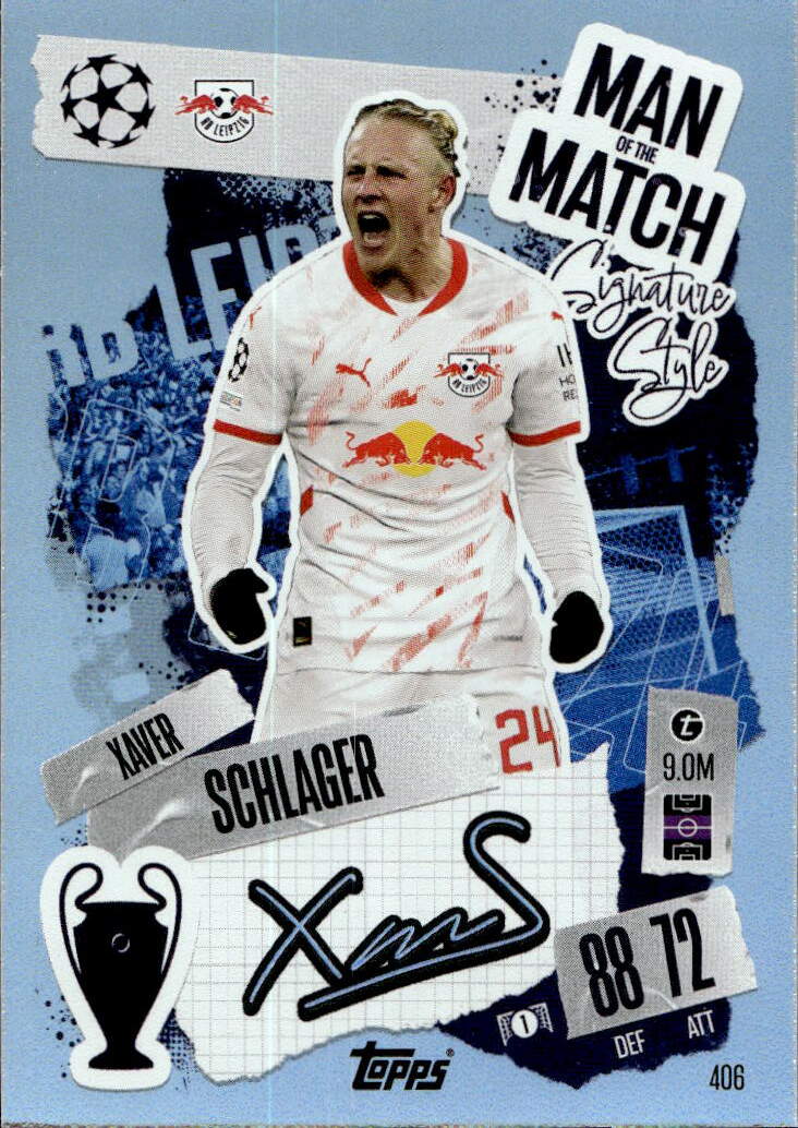 Man of the Match XAVER SCHLAGER 24-25 Match Attax UCL