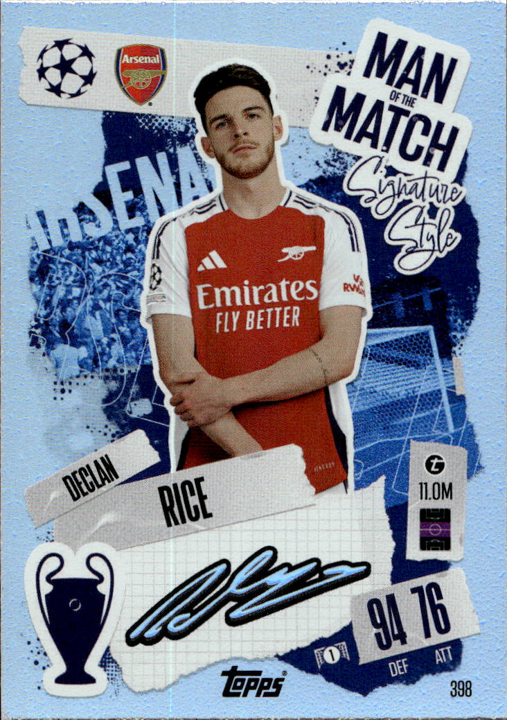 Man of the Match DECLAN RICE 24-25 Match Attax UCL