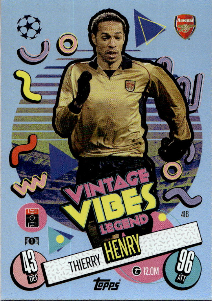 Vintage Vibes Legend THIERRY HENRY 24-25 Match Attax UCL