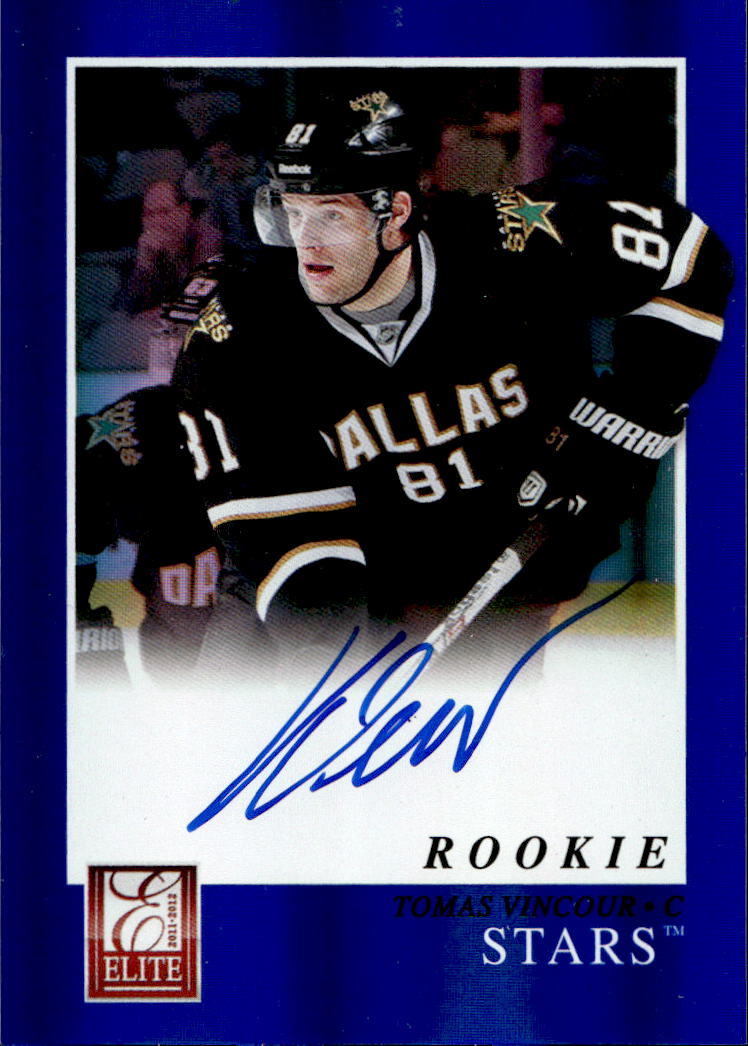 Auto Rookie Stars TOMÁŠ VINCOUR 11-12 Panini Elite