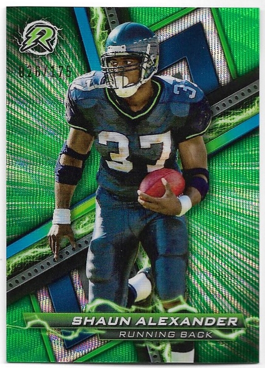 Green Surge Resurgence SHAUN ALEXANDER 2023 Topps Composite Football /175