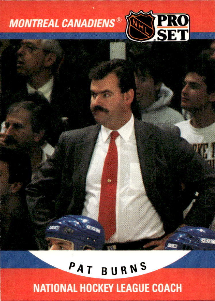 NHL Coach PAT BURNS 90-91 Pro Set