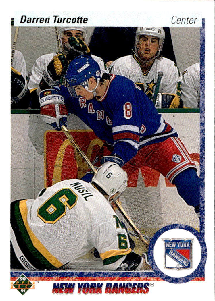 Rookie DARREN TURCOTTE 90-91 Upper Deck