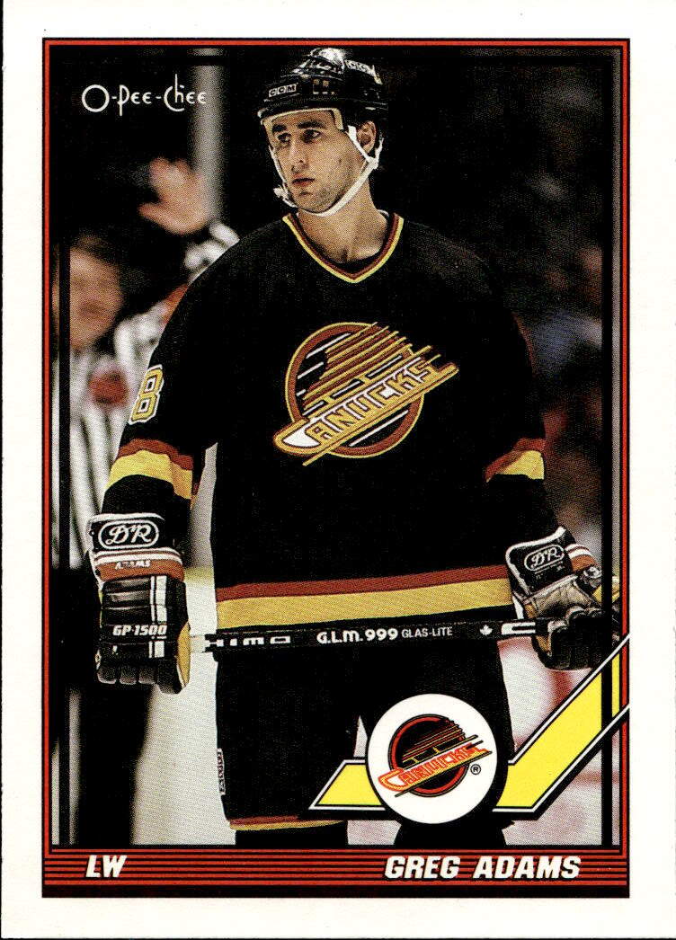 GREG ADAMS 91-92 O-Pee-Chee