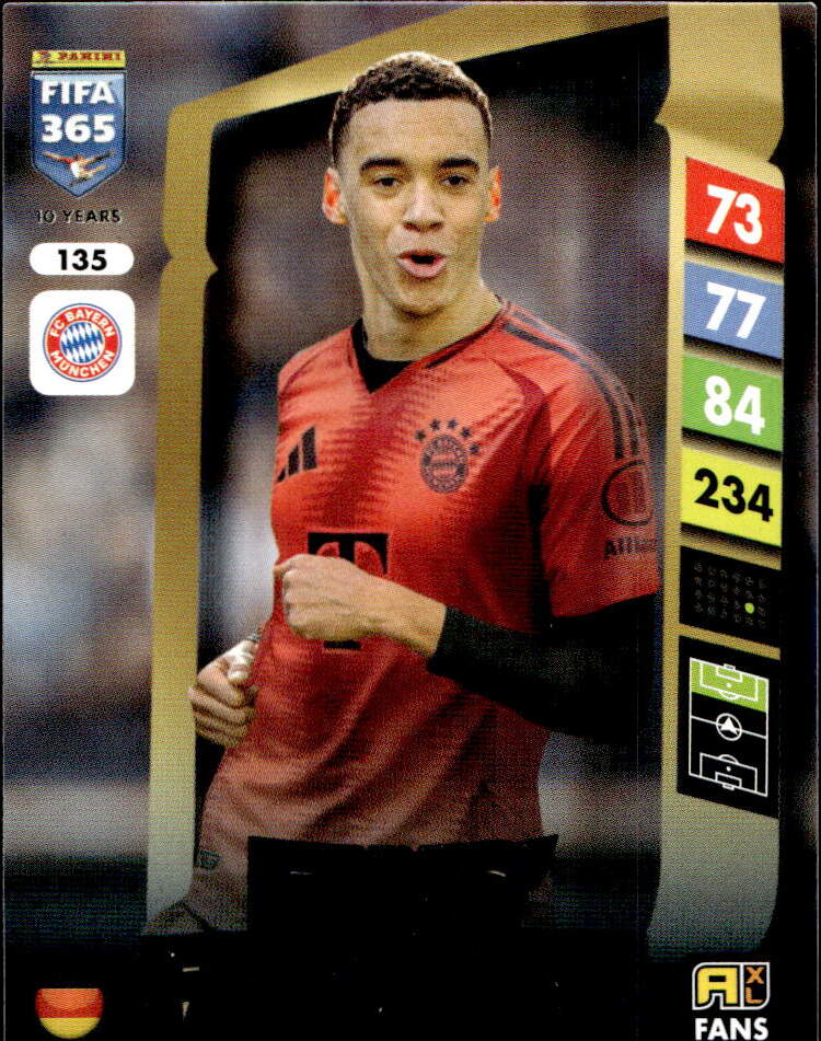 Fans Favourite JAMAL MUSIALA 2025 Panini FIFA 365