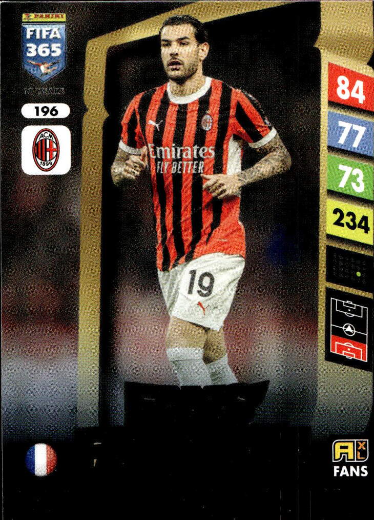 Fans Favourite THEO HERNANDEZ 2025 Panini FIFA 365