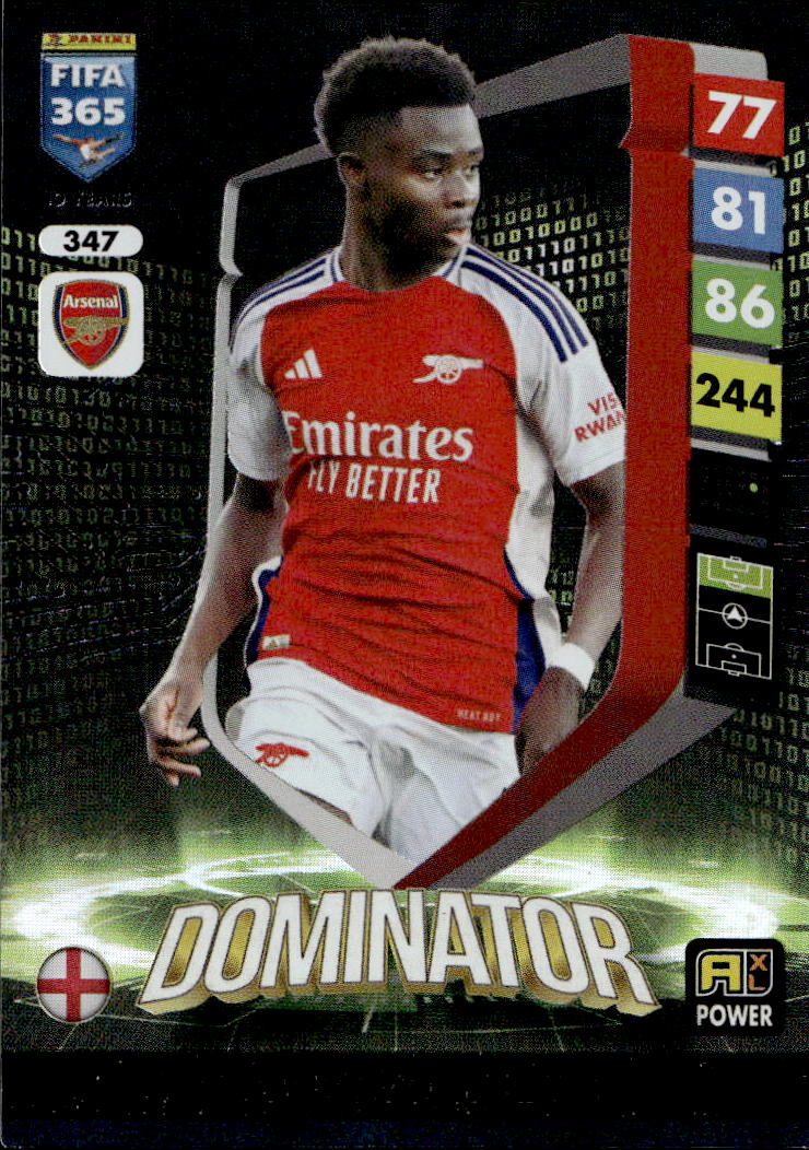 Dominator BUKAYO SAKA 2025 Panini FIFA 365