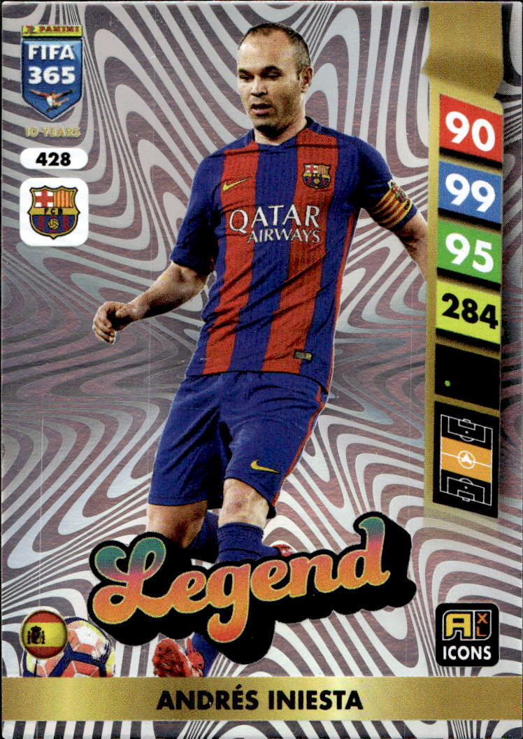 Legend ANDRES INIESTA 2025 Panini FIFA 365