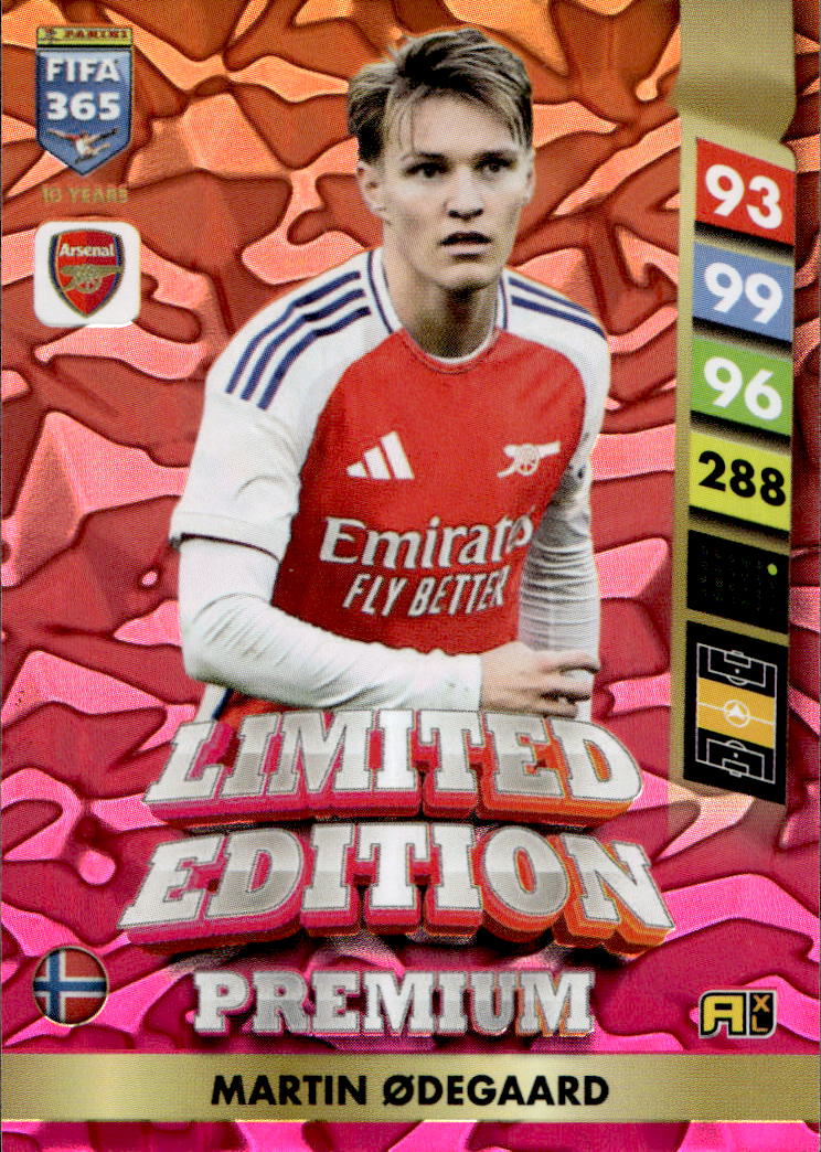 Premium Limited Edition MARTIN ODEGAARD 2025 Panini FIFA 365