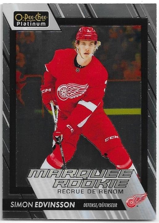 Marquee Rookie SIMON EDVINSSON 23-24 UD O-Pee-Chee OPC Platinum