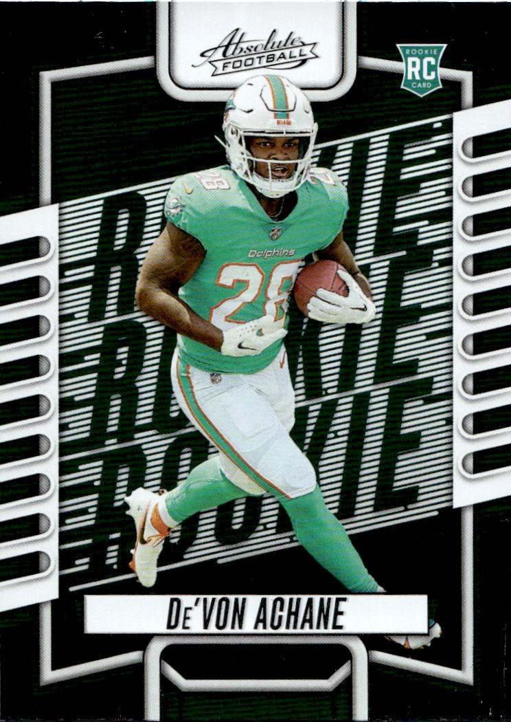 Rookie DE'VON ACHANE 2023 Panini Absolute Football