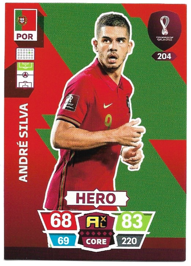 Hero ANDRÉ SILVA Panini Adrenalyn XL World Cup 2022