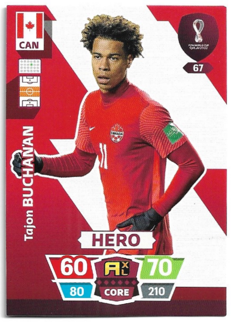 Hero TAJON BUCHANAN Panini Adrenalyn XL World Cup 2022