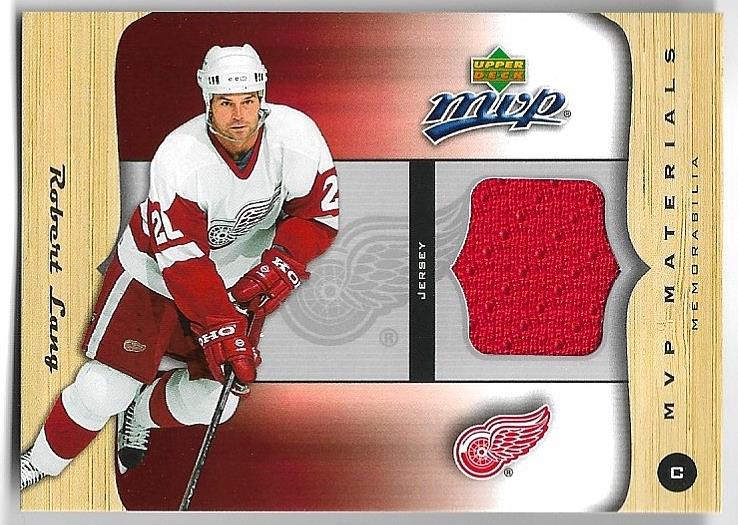 Jersey MVP Materials ROBERT LANG 05-06 Upper Deck MVP