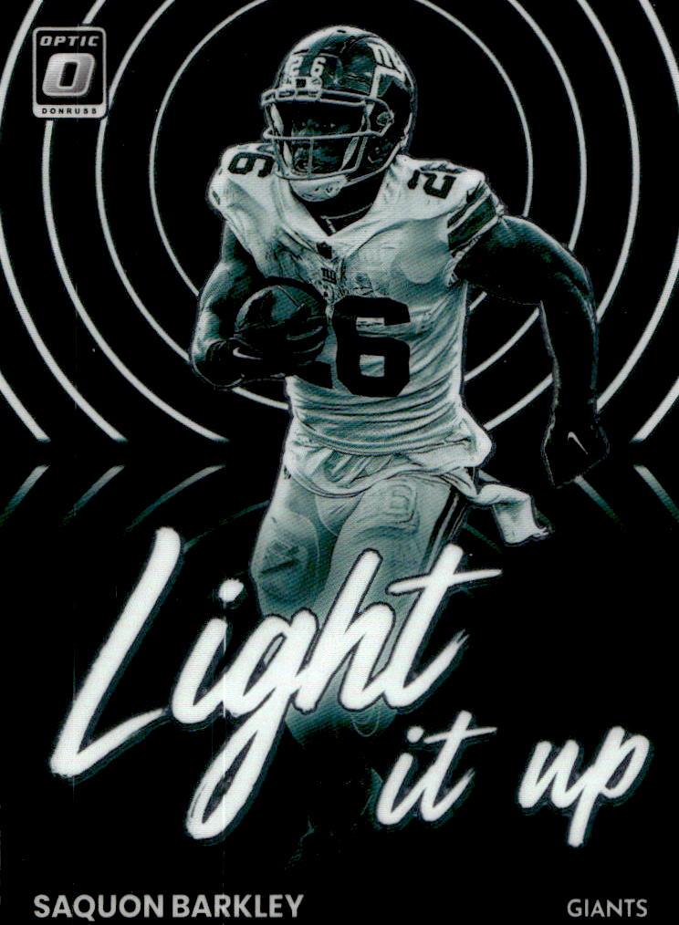 Light It Up SAQUON BARKLEY 2022 Panini Donruss Optic Football