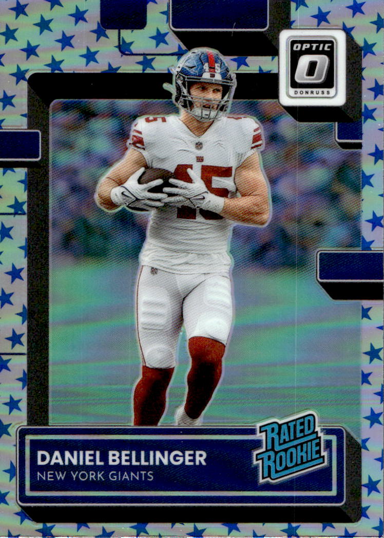 Stars Prizm Rated Rookie DANIEL BELLINGER 2022 Panini Donruss Optic Football