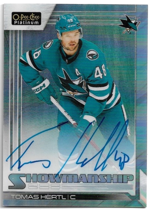 Auto Rainbow Autographs Showmanship TOMÁŠ HERTL 23-24 UD O-Pee-Chee OPC Platinum