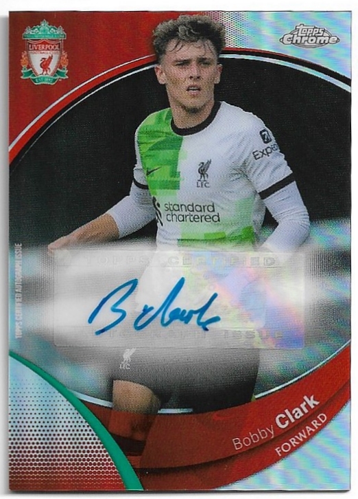 Auto BOBBY CLARK 23-24 Topps Chrome Liverpool